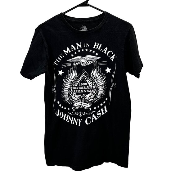 Johnny Cash The Man in Black T Shirt size M Adult Crewneck Kingsland Arkansas - Picture 1 of 3